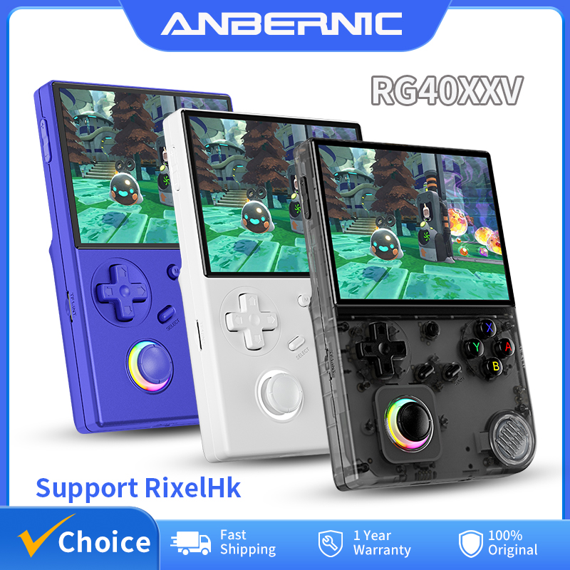 Retro Gaming Anbernic - ANBERNIC RG40XXV Retro คอนโซลเกมมือถือ 4 ''หน้าจอ