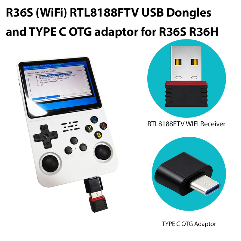 Retro Gaming In 2026 - 2026 R36S (WiFi) RTL8188FTV ดองเกิล USB