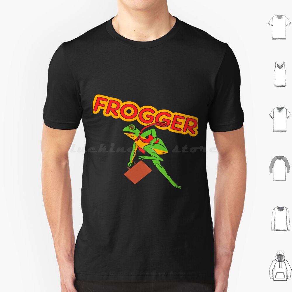 Retro Gaming Juegos - เสื้อยืดลายเกมวิดีโอ Mod.4 Arcade Frogger ไซส์ 6XL