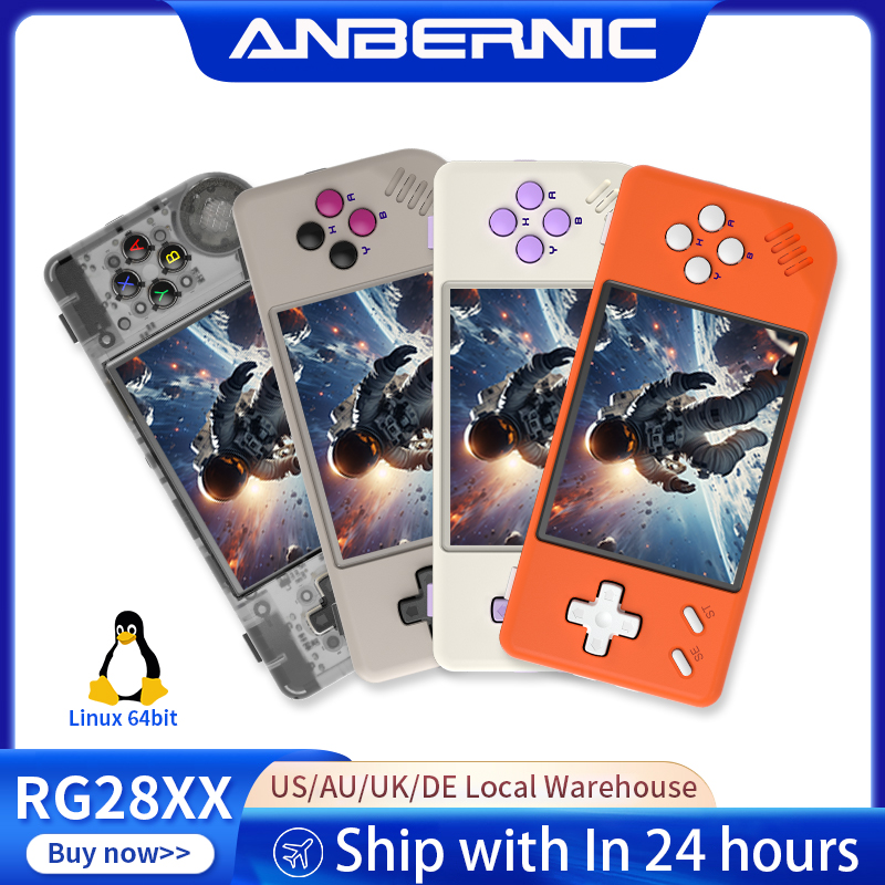 Retro Gaming Anbernic - ANBERNIC RG28XX เครื่องเล่นเกมพกพาแบบเรโทร ระบบปฏิบัติการลินุกซ์ 64 บิต