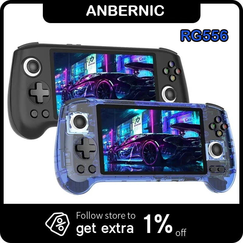 Retro Gaming Anbernic - เครื่องเล่นเกมพกพา ANBERNIC RG556 หน้าจอ AMOLED 5.48