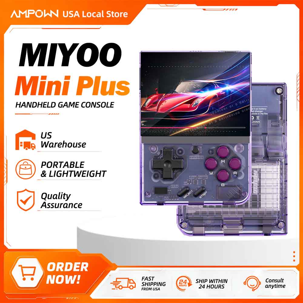 Retro Gaming Monitor - เครื่องเล่นเกมพกพา Miyoo Mini+ หน้าจอ OCA IPS