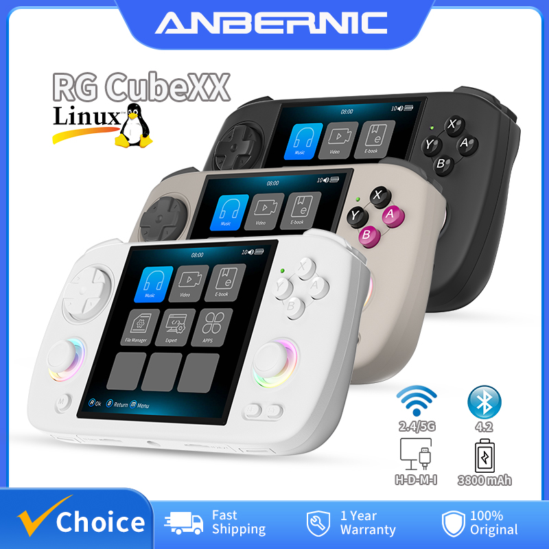Retro Gaming Anbernic - ANBERNIC RG Cubexx Retro คอนโซลเกมมือถือ 3.95