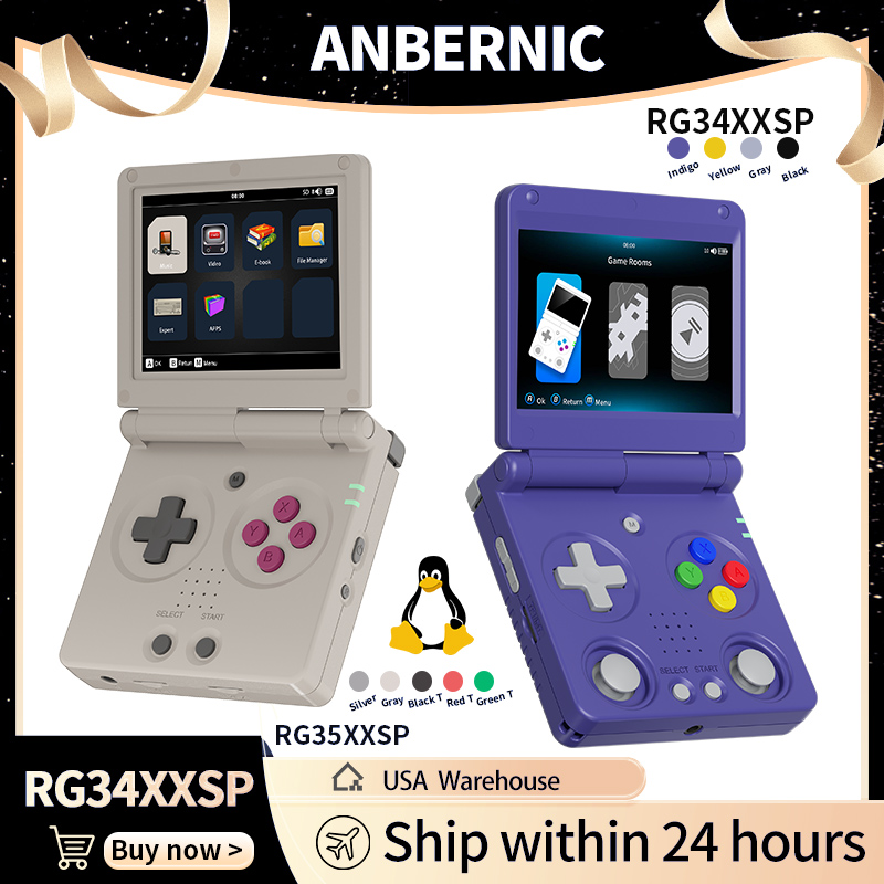 Anbernic RG34XXSP RG35XXSP Fli - Retro Gaming Anbernic บทวิจารณ์และราคา
