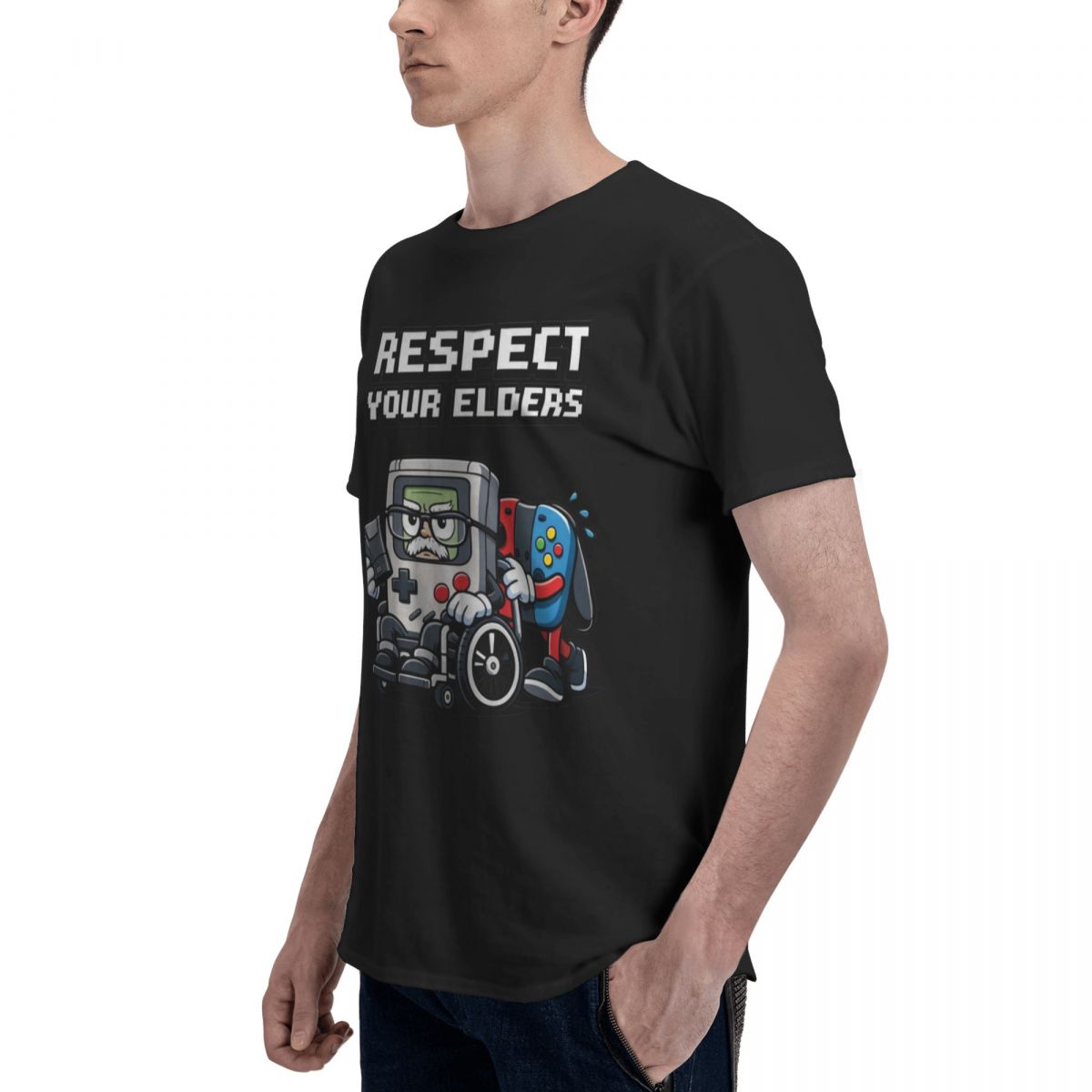 เสื้อยืดผู้ชายลาย 