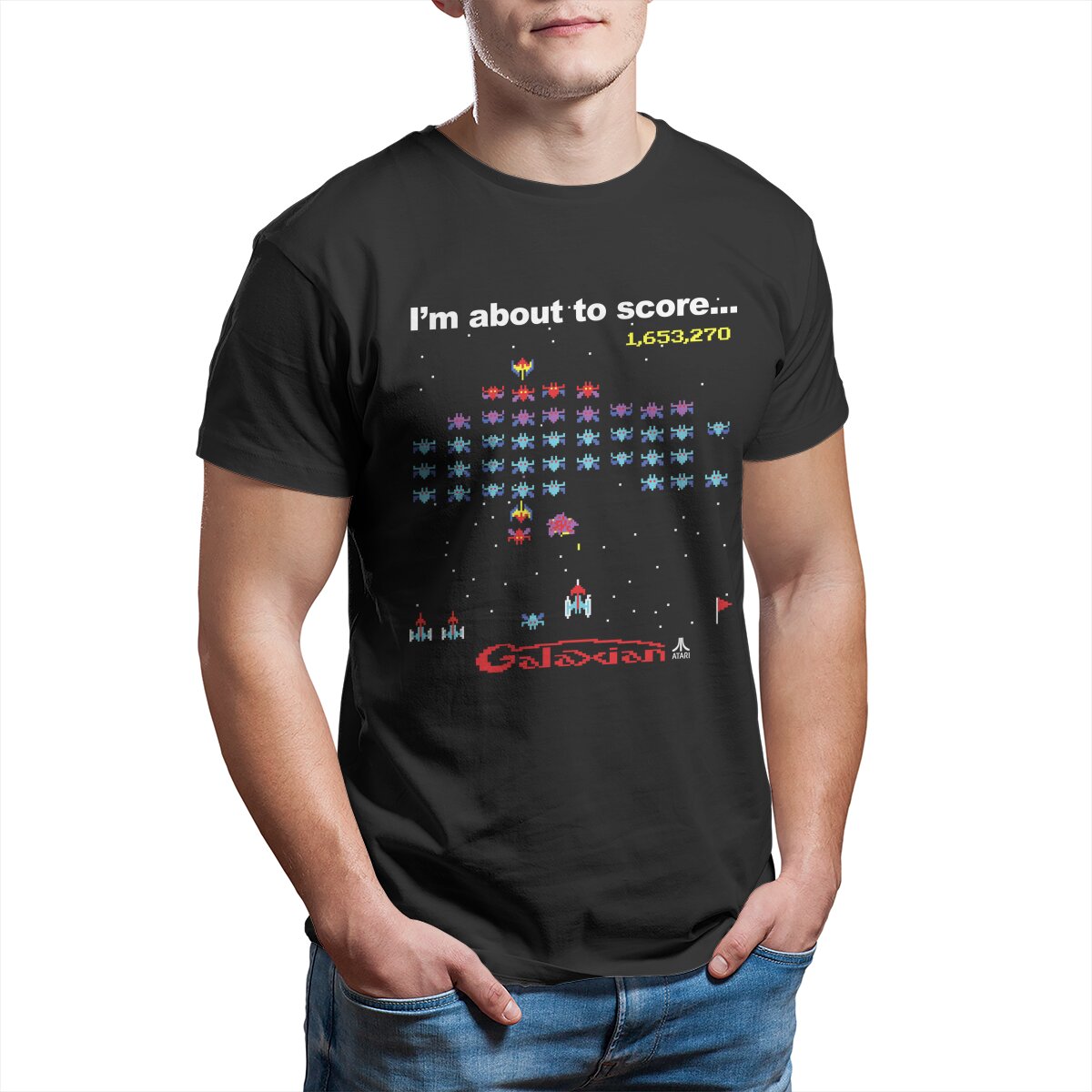 เสื้อยืดสำหรับผู้ชายเกม Mod.01 - Retro Gaming Juegos บทวิจารณ์และราคา
