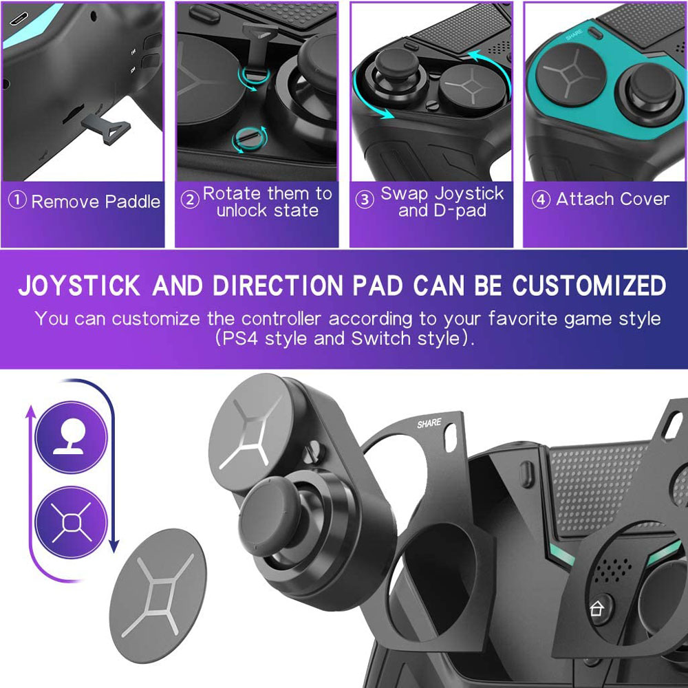 คอนโทรลเลอร์สำหรับ PS4 PS3 พีเ - Retro Gaming Vr บทวิจารณ์และราคา
